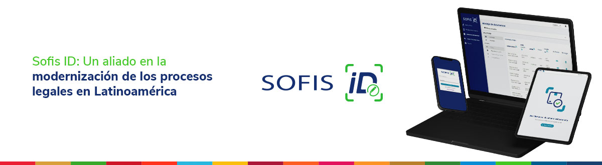 Computer, phone, and tablet screens showing SofisID